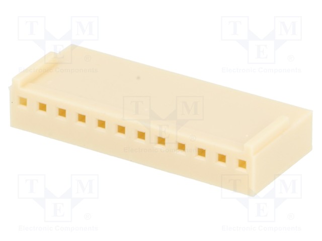 Plug; wire-board; female; NS25; 2.54mm; PIN: 12; w/o contacts; 250V