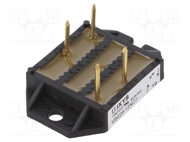 Single-phase bridge rectifier; Urmax: 1.2kV; If: 32A; Ifsm: 75A