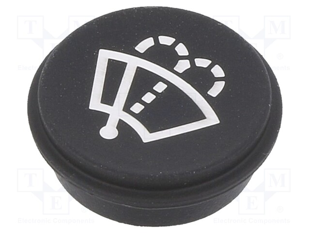 Button; Ø21mm; Pushbutton: round; black; 09