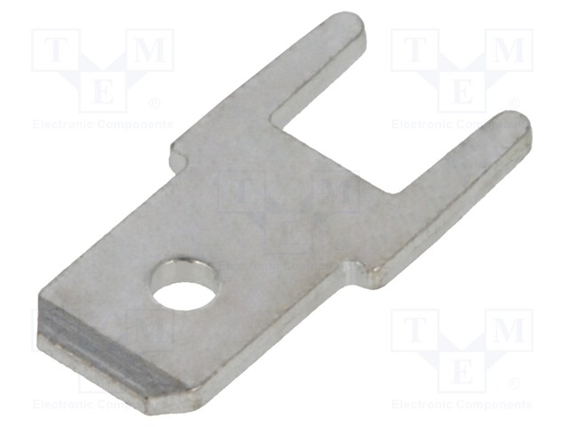 Terminal: flat; 4.8mm; 0.8mm; THT; bronze; tinned; straight