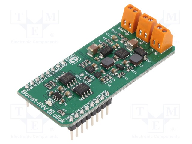 Click board; DC/DC converter; GPIO,SPI; TPS65131; 5VDC