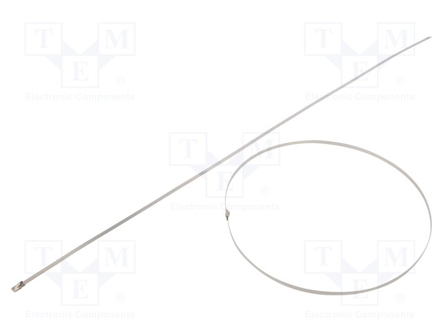 Cable tie; L: 680mm; W: 4.6mm; stainless steel AISI 304; 890N