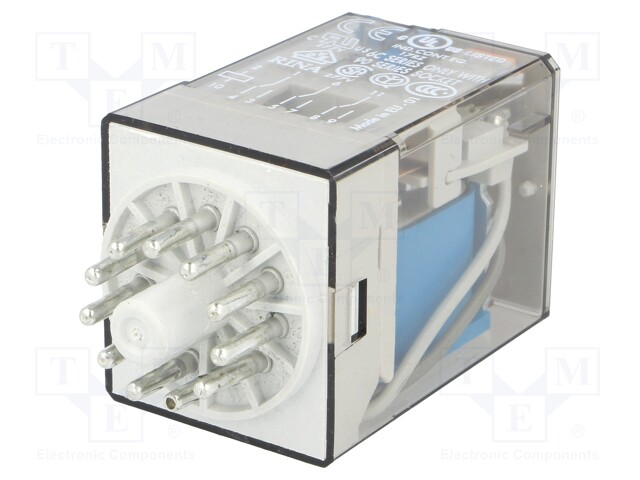 Relay: electromagnetic; 3PDT; Ucoil: 220VDC; 10A/250VAC; 10A/30VDC