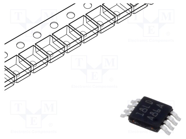 Operational Amplifier, 2 Amplifier, 1.4 MHz, 0.35 V/µs, 1.8V to 5.5V, MSOP, 8 Pins