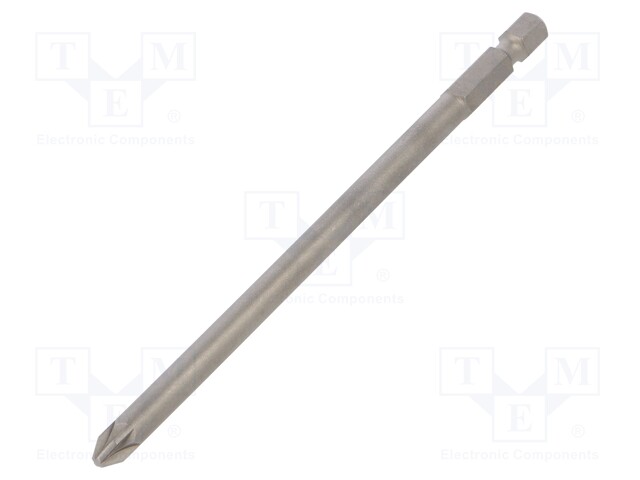 Screwdriver bit; Pozidriv®; PZ2; Overall len: 127mm