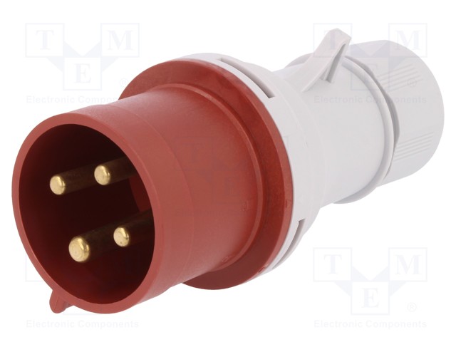 Connector: AC supply 3-phase; plug; male; 32A; 400VAC; IEC 60309