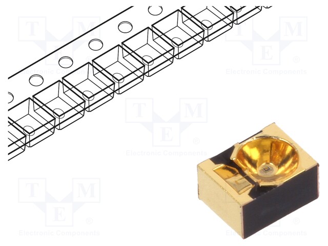 IR transmitter; 950nm; transparent; 55mW; 10°; SMD; 70mA; 1.6÷2.4V