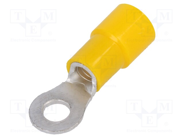 Ring terminal; M4; Ø: 4.3mm; 2.63÷6.63mm2; crimped; for cable