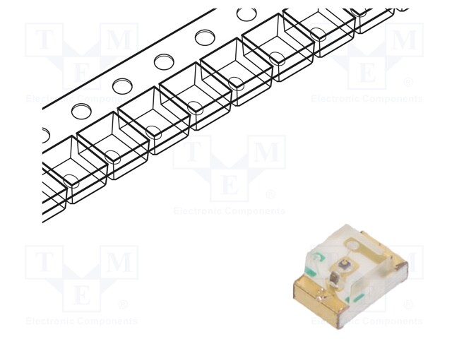 LED; SMD; 0805; orange; 180÷300mcd; 2x1.25x1.1mm; 140°; 2÷2.5V; 20mA