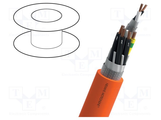 Wire: servo drive; SIEMENS® STANDARD 6FX8008; PVC; orange; Cu