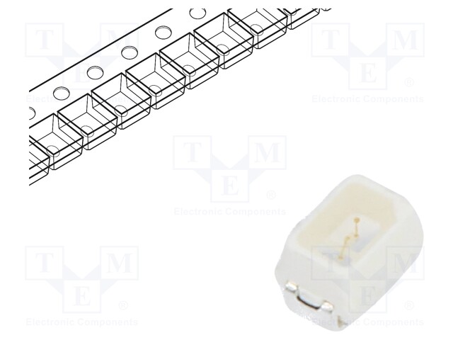 LED; SMD; Mini PLCC2,2014; blue; 280÷530mcd; 2x1.4x1.3mm; 120°