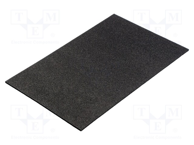 Conductive foam; ESD; L: 555mm; W: 355mm; Thk: 6mm; polyurethane