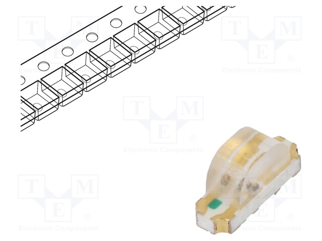 LED; SMD; 1204; yellow-green/orange; 3.2x1x1.48mm; 140°; 20mA