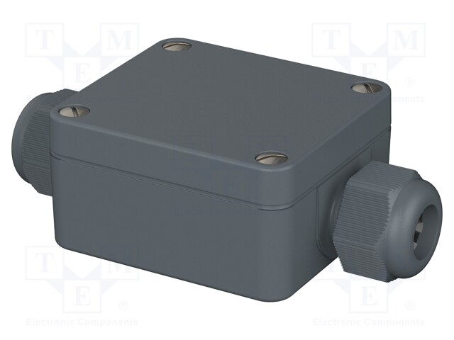 Enclosure: junction box; X: 58mm; Y: 64mm; Z: 34mm; polyamide; IP65