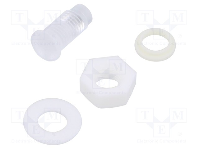 Fiber for LED; round; Ø5mm; Front: convex; IP67