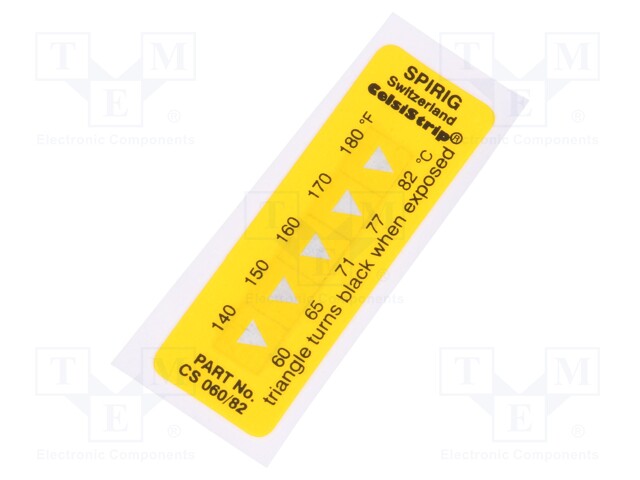 Temperature indicator; CelsiStrip; 60,66,71,77,82°C; °C,°F