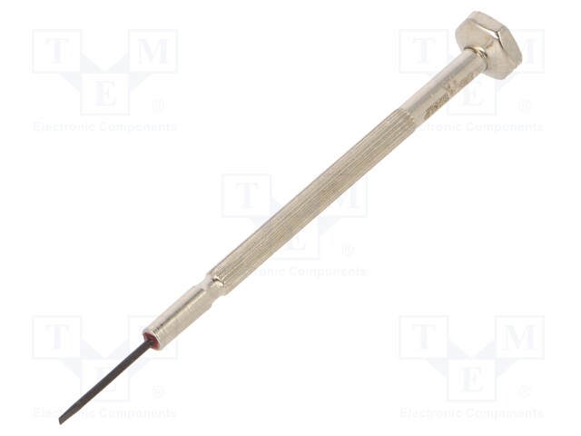 Screwdriver; slot; precision; SL 1mm; Blade length: 17mm