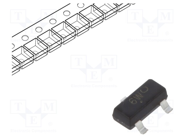 Transistor: P-JFET; unipolar; 225mW; SOT23