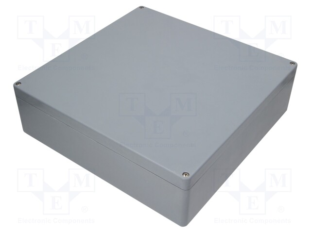 Enclosure: multipurpose; X: 401mm; Y: 406mm; Z: 120mm; EURONORD; grey