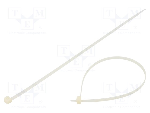 Cable tie; L: 300mm; W: 4.8mm; polyamide; 220N; natural; Ømax: 81mm