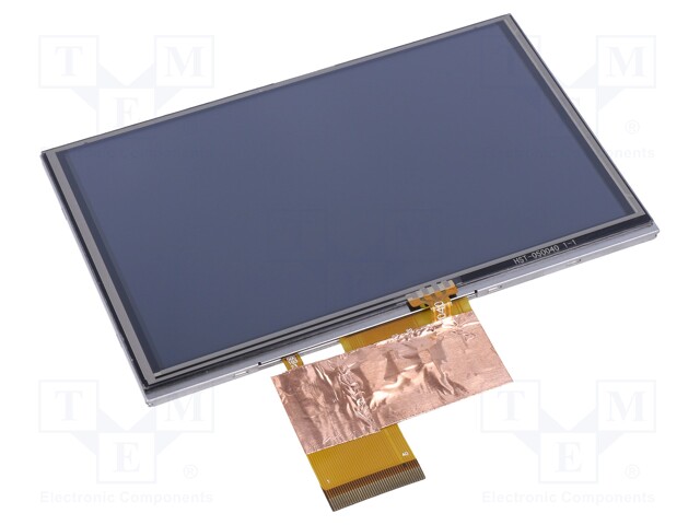 Display: TFT; 5"; 800x480; Illumin: LED; Dim: 120.7x75.8x4.1mm