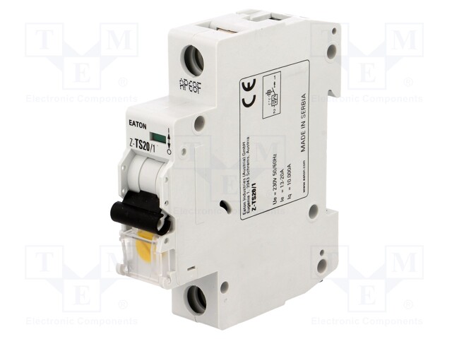 Tariff switch; Poles: 1; DIN; Inom: 20A; 230VAC; IP40; 1.5÷25mm2