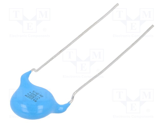 Ceramic Suppression Capacitor, 2200 pF, DE1 Series, ± 20%, X1 / Y1, 500 V, 500 V