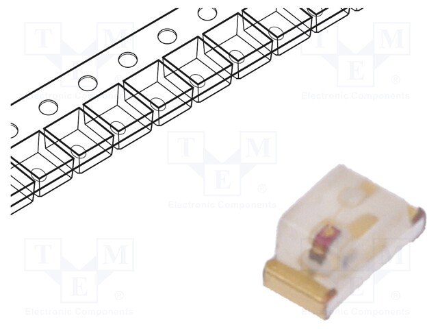 LED; SMD; 0603; red; 120÷230mcd; 1.6x0.8x0.75mm; 120°; 1.95÷2.5V