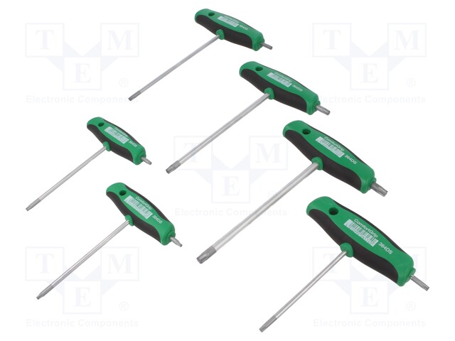 Key set; Torx®; TX10,TX15,TX20,TX25,TX30,TX40; Pcs: 6