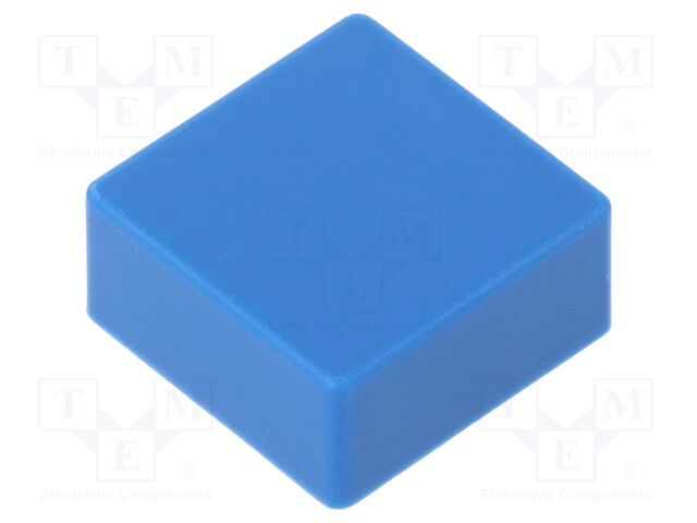 Button; push-in; none; 5.5mm; square; -25÷70°C; blue; Package: bulk