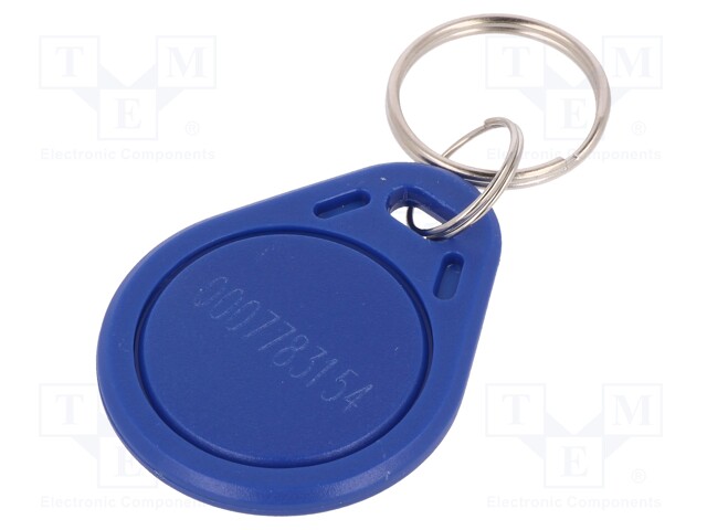 RFID pendant; blue; 100÷150kHz; Mat: plastic; 64bit; 4g