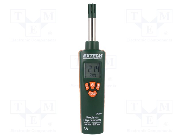 Psychrometer; LCD,with a backlit; -30.1°C; 0÷100%RH; 0.1%RH