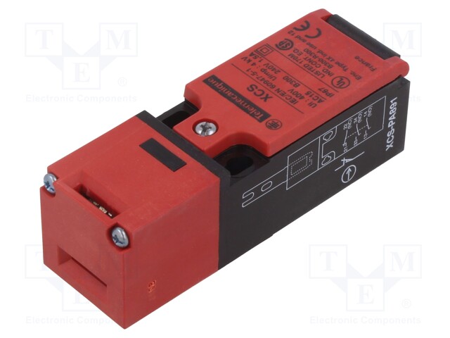 Safety switch: key operated; Series: XCSPA; Contacts: NC + NO x2