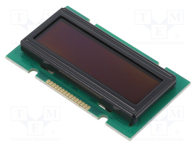 Display: OLED; graphical; 76x16; yellow; 5VDC