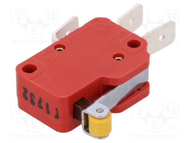 Microswitch SNAP ACTION; with lever (with roller); SPDT; Pos: 2