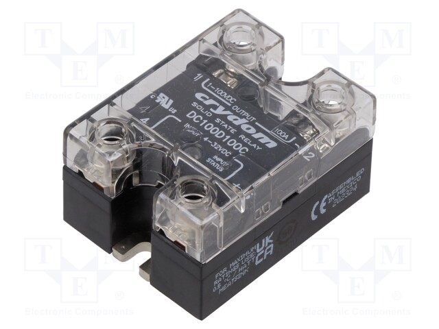 Relay: solid state; Ucntrl: 4÷32VDC; 100A; 1÷100VDC; Series: DC100