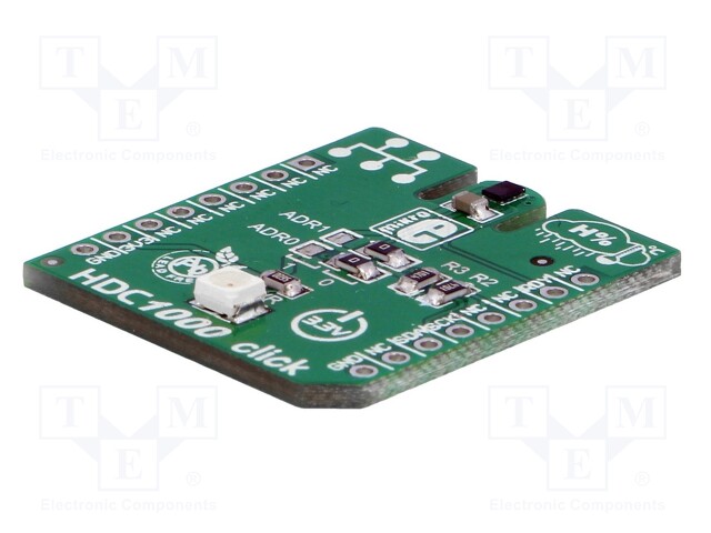 Click board; humidity/temperature sensor; I2C; HDC1000; 3.3VDC