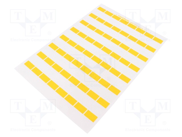 Yellow; Storage accessories: label; L: 33.5mm; W: 25mm; 640pcs.