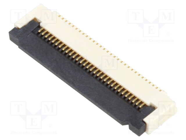 Connector: FFC (FPC); horizontal; PIN: 30; ZIF; SMT; 50V; 0.4A; H: 2mm