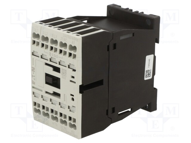 Contactor: 3-pole; NO x3; Auxiliary contacts: NC; 24VAC; 12A; 690V
