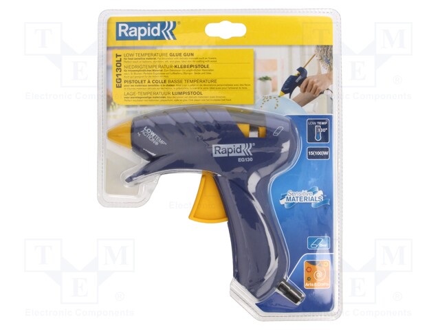 Hot melt glue gun; Ø: 9mm; 100W; Plug: EU; 5min; 230VAC