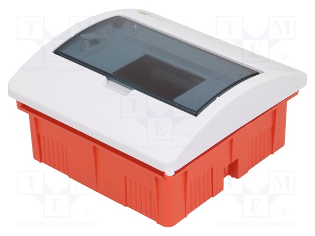 Enclosure: for modular components; IP40; white; No.of mod: 8; 400V