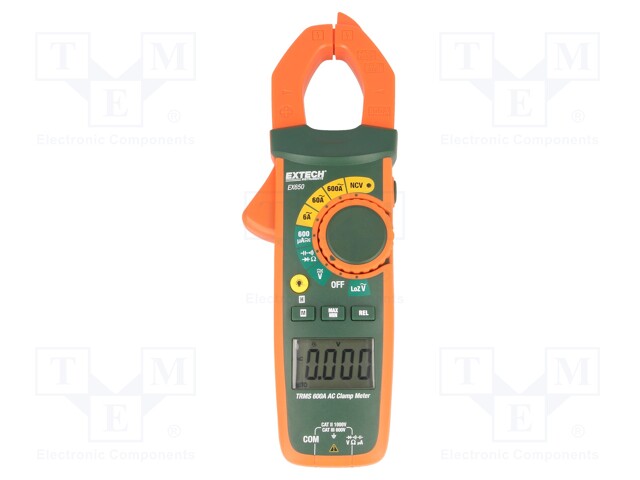 AC digital clamp meter; Øcable: 30mm; LCD (6000),with a backlit