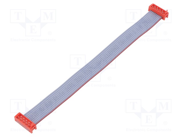 Cable: ribbon cable with connectors; PIN: 10; Layout: 2x5; plug