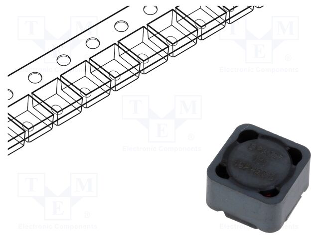 Inductor: wire; SMD; 150uH; Ioper: 1524mA; 269mΩ; 12.5x12.5x8mm