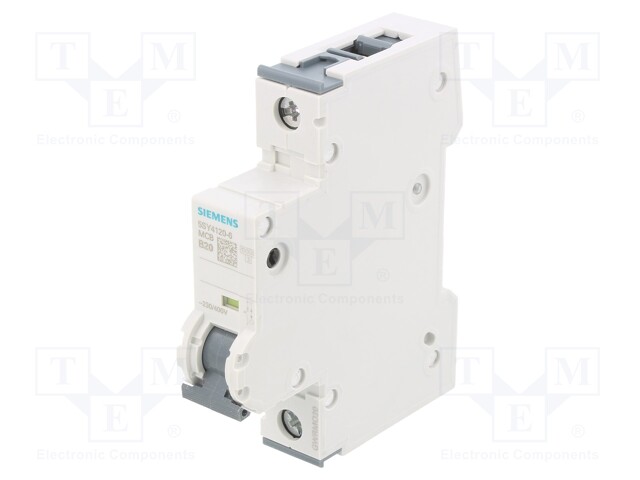 Circuit breaker; 230/400VAC; Inom: 20A; Poles: 1; DIN; Charact: B