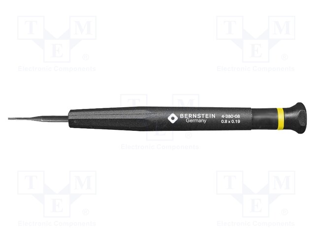 Screwdriver; slot; precision; 0,8x0,19mm; Blade length: 17mm