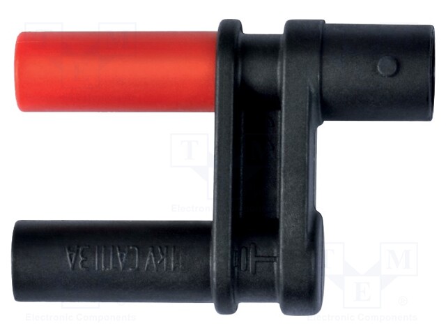 Connector: adapter; BNC; black; 3A; 41mm; Insulation: polyamide