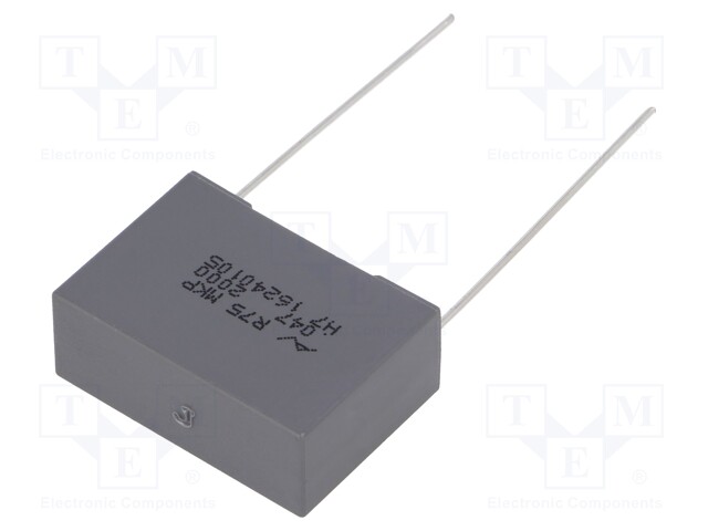 Capacitor: polypropylene; 47nF; 22.5mm; ±5%; 26.5x10x18.5mm