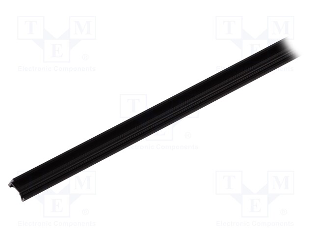 Profiles for LED modules; black; 1m; CORNER10; aluminium